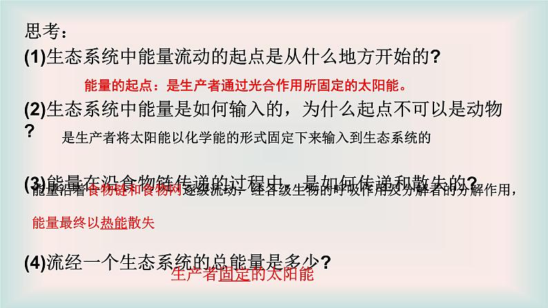 济南版生物八年级下册6.2.3能量流动和物质循环课件第7页
