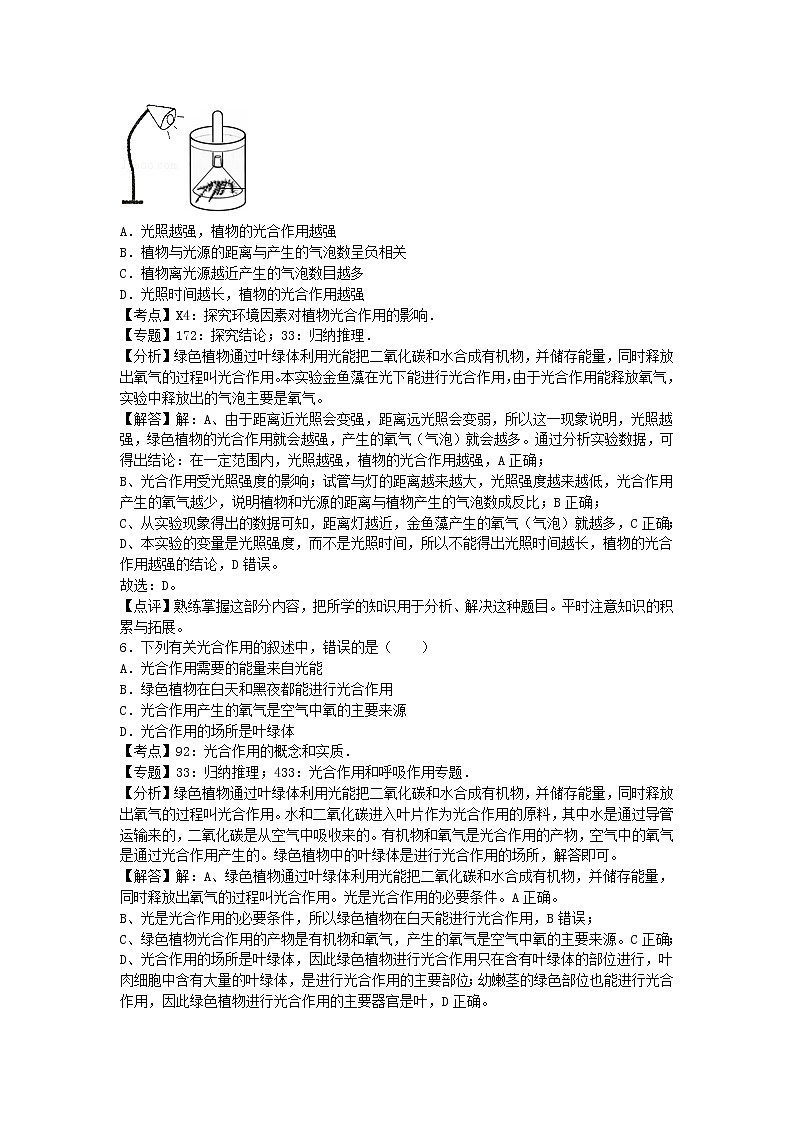 生物济南版七年级上第二单元第一章章末试卷2第3页