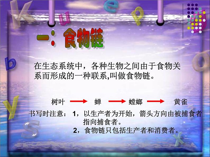 济南版生物八年级下册6.2.2食物链和食物网课件第7页