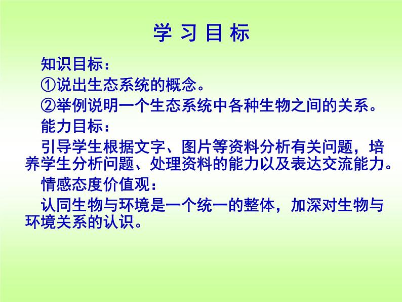 济南版生物八年级下册6.2.1生态系统的组成课件第2页