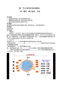 苏科版八年级上册2 人体对信息的感知导学案及答案