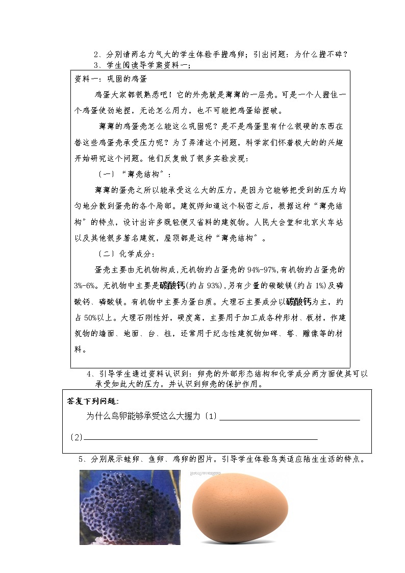 苏科版生物八年级上册 7.20.1 动物的生殖 学案(一)03