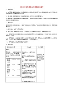 人教版 (新课标)七年级上册第三单元 生物圈中的绿色植物第三章 绿色植物与生物圈的水循环教学设计