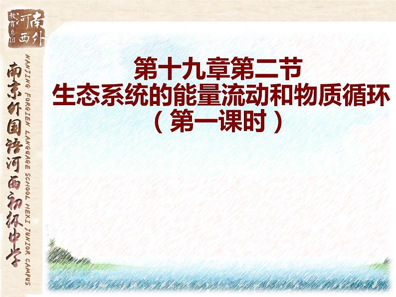 19.2生态系统中的能量流动和物质循环 课件（56）苏教版八年级生物上册第1页