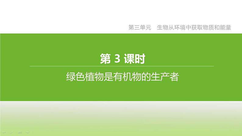 苏科版中考生物复习第三单元生物从环境中获取物质和能量第03课时绿色植物是有机物的生产者课件第2页