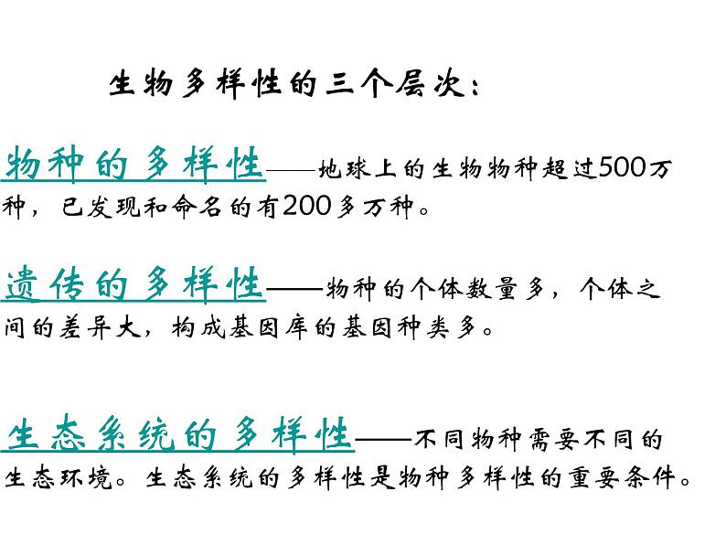 苏教版八年级上册生物第十五章第一节《生物多样性》课件04