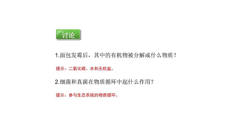 人教版八年级生物上册5.4.4细菌和真菌在自然界中的作用课件第5页