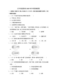 辽宁省沈阳市2020年中考生物试卷及参考答案