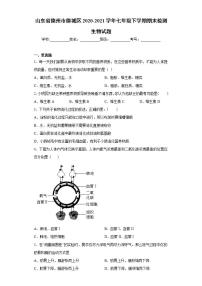 山东省德州市德城区2020-2021学年七年级下学期期末检测生物试题(word版含答案)