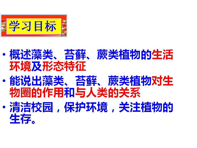 2021-2022人教版七年级生物上册第三单元第一章第一节藻类苔藓和蕨类植物课件第3页