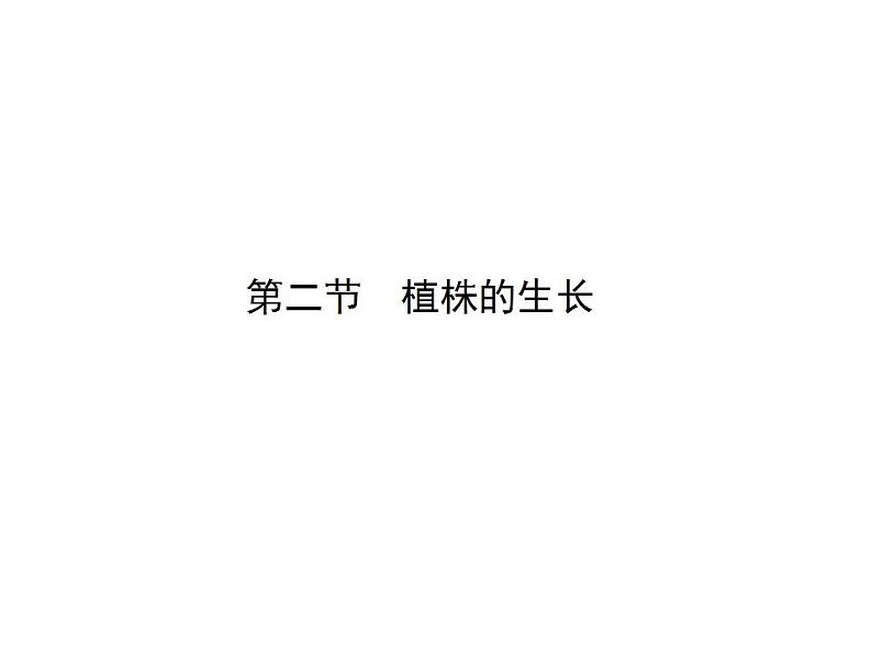 2021-2022人教版七年级生物上册 第三单元第二章第二节植株的生长课件01