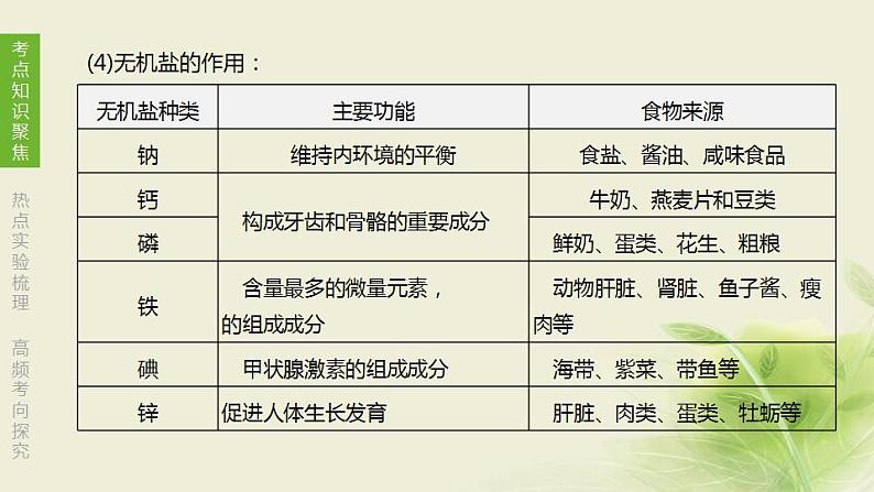 徐州专版中考生物复习第三单元生物从环境中获取物质和能量第04课时人体的物质和能量来源于食物课件第3页