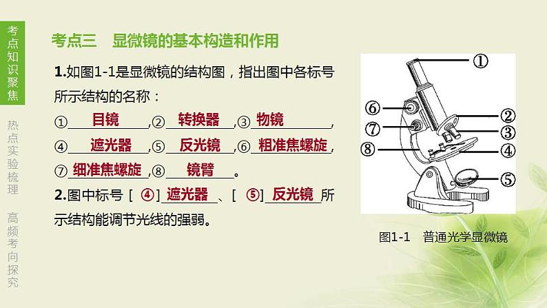 徐州专版中考生物复习第一单元走进生命世界第01课时生物生物学的基本研究方法课件第6页