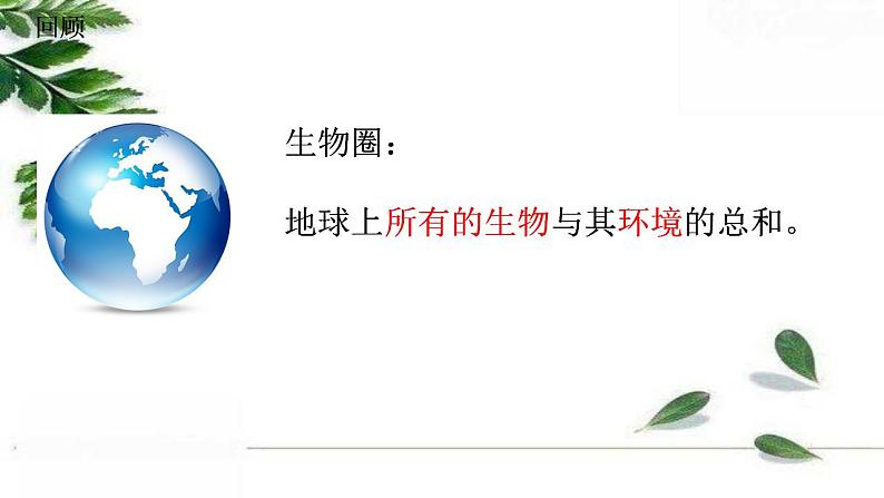 2021-2022 初中生物人教版七年级上册同步教学课件1.2.3生物圈是最大的生态系统（21页）第2页