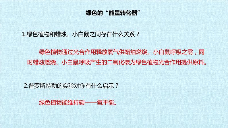 冀教版八年级上册 生物 课件 第三单元第五章 绿色植物在生物圈中的作用 复习课件05