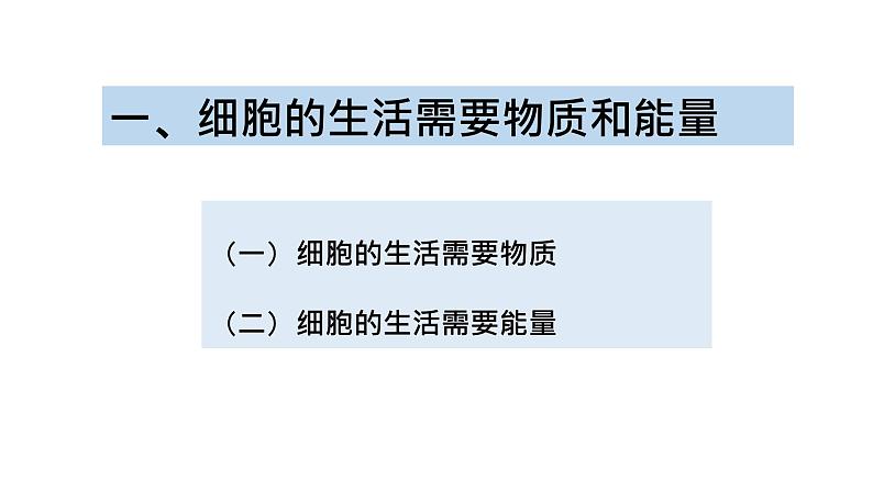 （人教版）初中生物七年级上册同步教学2.1.4 细胞的生活 （课件）04