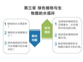 人教版七年级上册生物--3.3绿色植物参与生物圈的水循环课件+ 视频素材