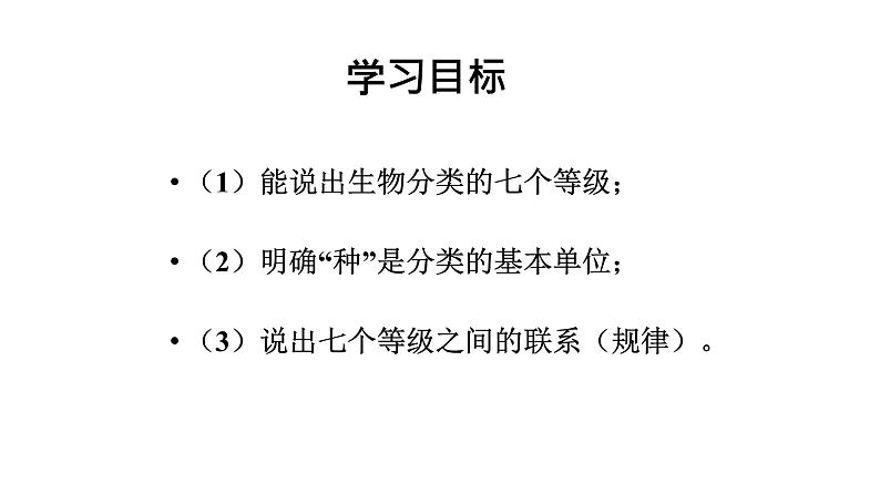 2021-2022 初中生物人教版八年级上册6.1.2   从种到界课件03