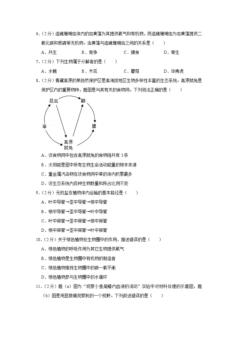 2019年广东省中考生物试卷+答案02