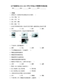 辽宁省朝阳市2021-2022学年八年级上学期期中生物试题（word版 含答案）