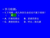 人教版生物七年级下册课件第五章 人体内废物的排出 (1)