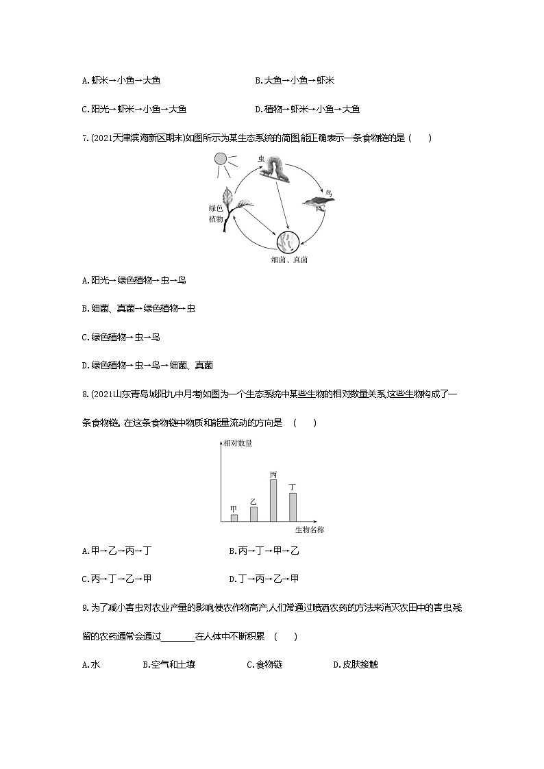 02-第二节　生物与环境组成生态系统练习题02