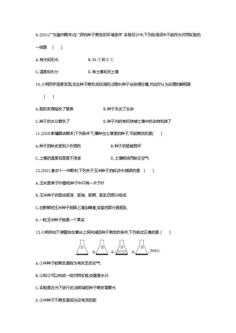 01-第一节　种子的萌发练习题03