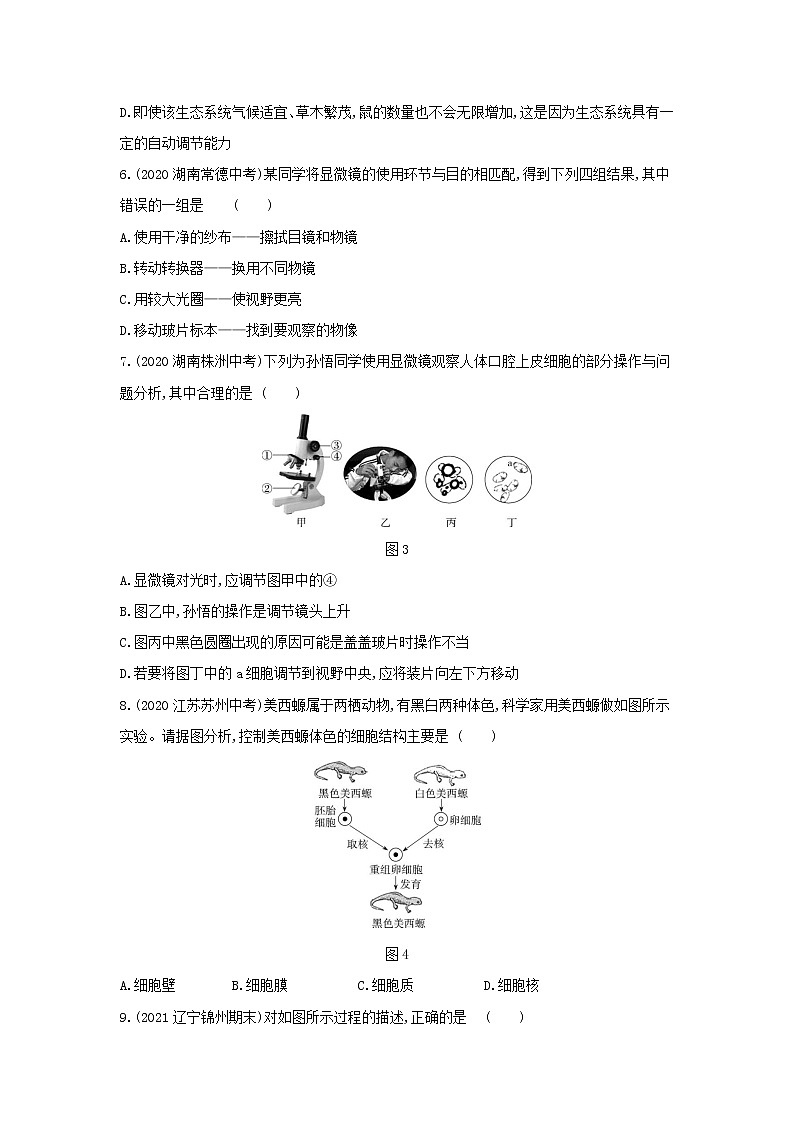 期末测试(一)--2022版生物七年级上册人教版02