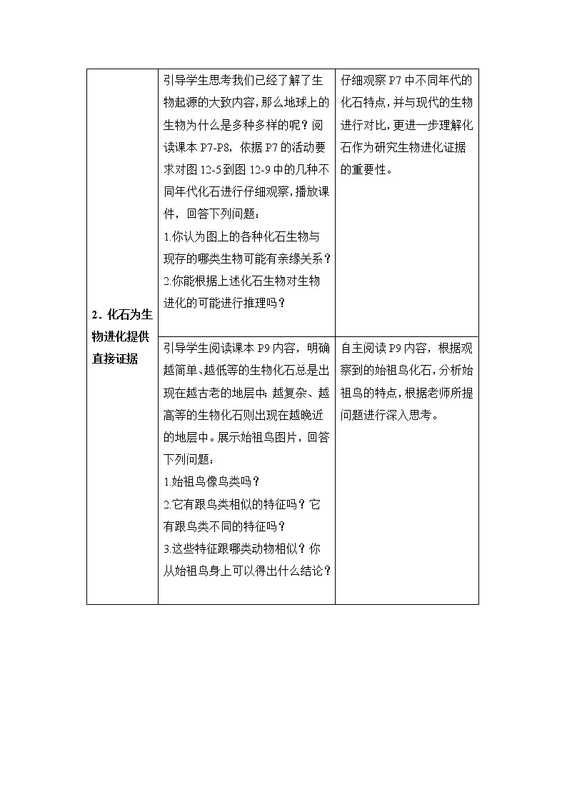 21.2 生物的进化 课件+教案02