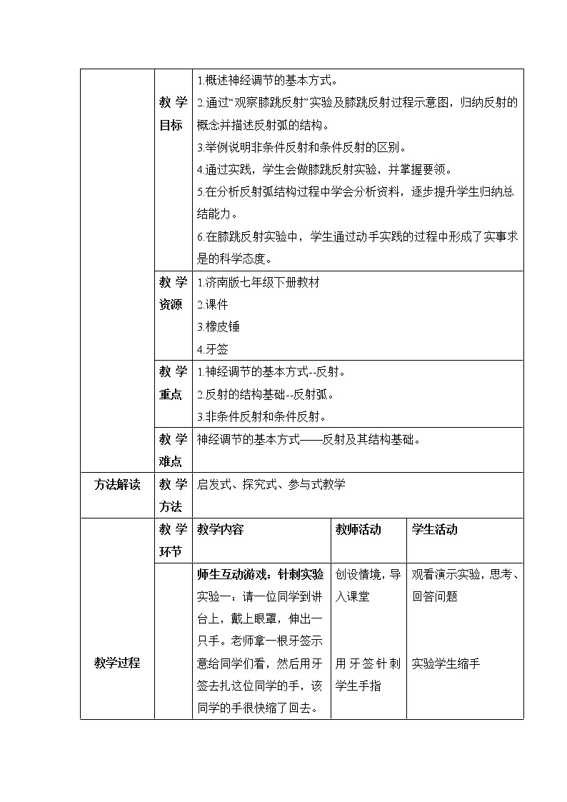 《神经调节的基本方式》教案02