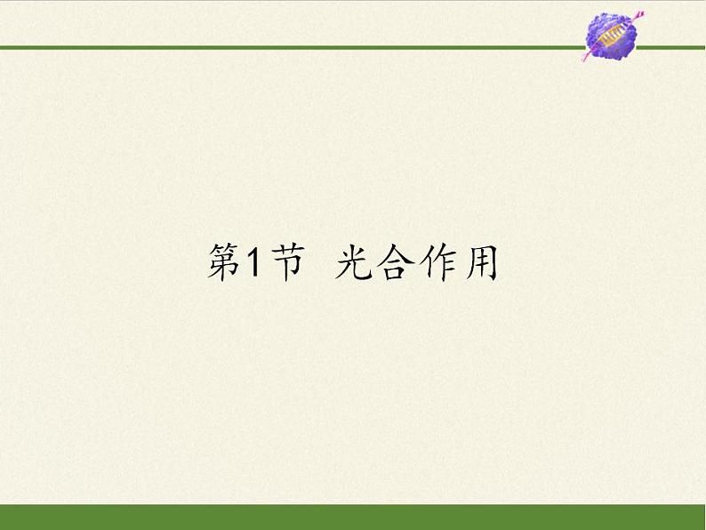 北师大版生物七年级上册 5.1 光合作用(1)（课件）01