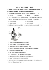 2020年广东省  广州市中考生物一模试卷(解析版)