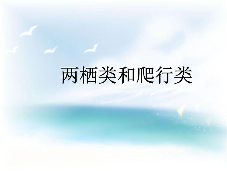 冀教版七年级上册 生物 课件 1.4.7两栖类和爬行类01