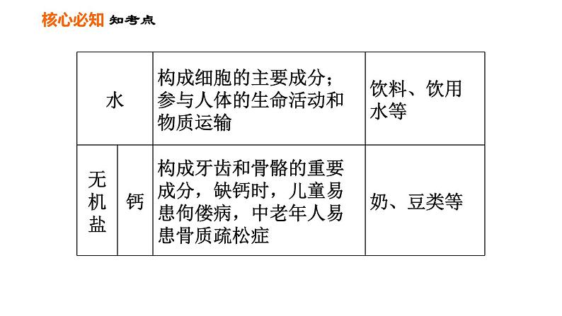 人教版七年级下册生物 第2章 第二章巩固强化复习 习题课件04