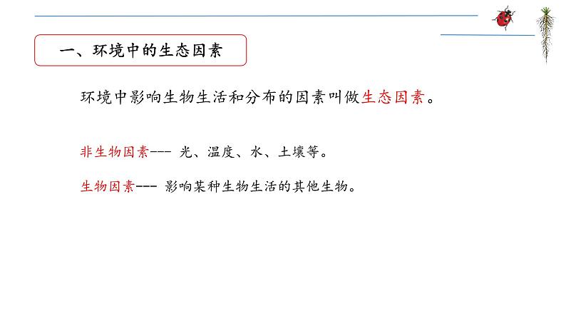 1.2.1 生物与环境的关系 课件 2021——2022学年人教版生物七年级上册04