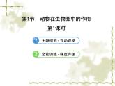 北师大版生物八年级上册 第17章 第1节 动物在生物圈中的作用（课件）