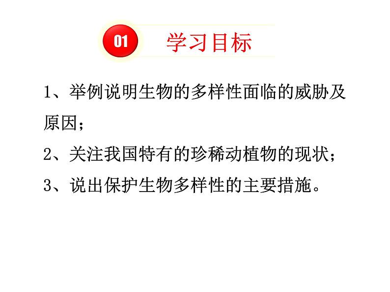 人教版八年级上册生物---5.3.保护生物的多样性（课件）第2页