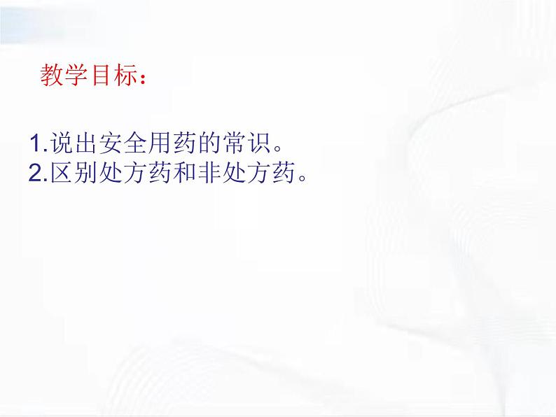 济南版生物七年级下册 第三单元 第六章 第三节 安全用药 课件02