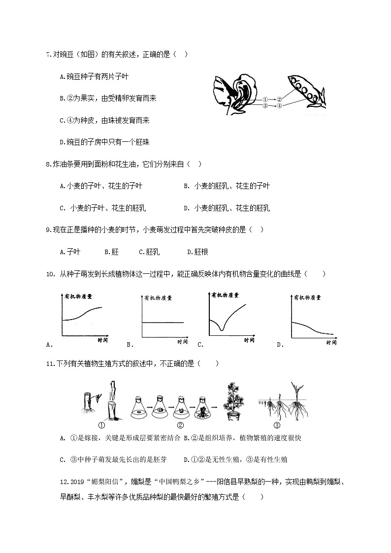 四川省内江市2021-2022学年八年级上学期期中考试生物试题（word版 含答案）第2页