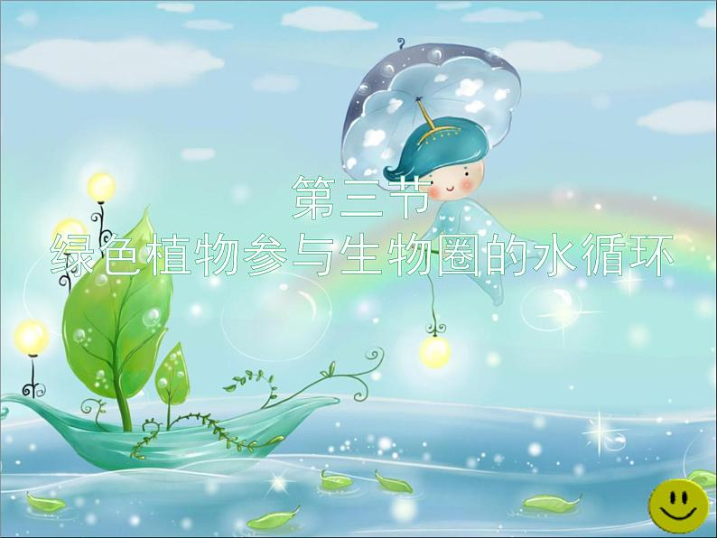 人教版生物七年级上3.3.0绿色植物与生物圈的水循环 课件01