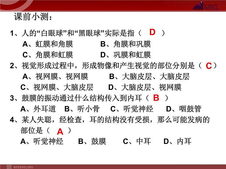 人教版七年级生物下册 6.2神经系统的组成 课件第1页