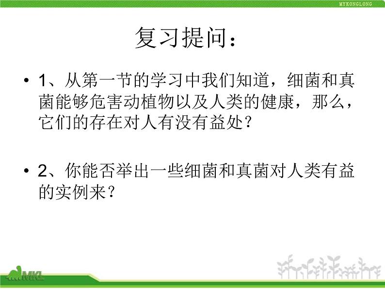 人类对细菌和真菌的利用PPT课件免费下载01