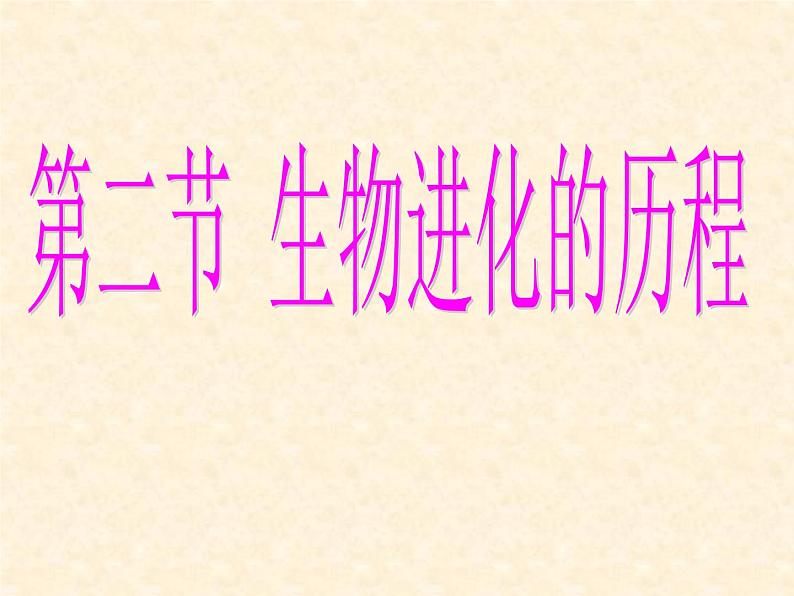 人教版八年级下册 生物：7.3.2 生物进化的历程  课件03