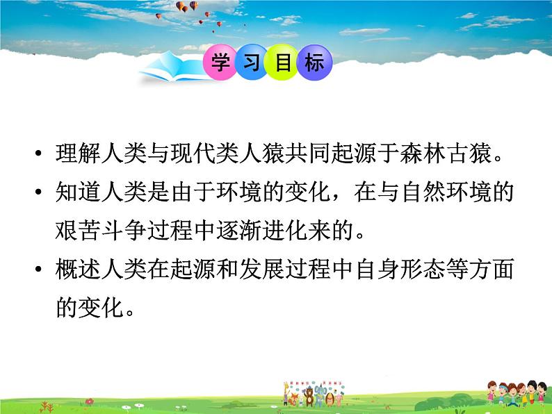 济南版生物八年级下册  5.2.1人类的起源【课件】02