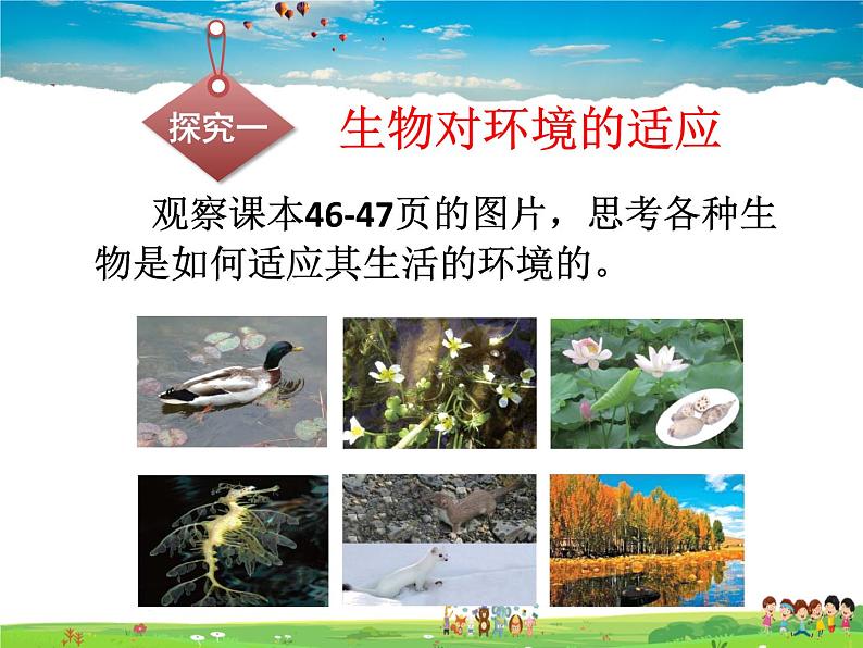 济南版生物八年级下册  6.1.2生物对环境的适应与影响【课件】第6页