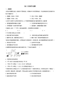 精品解析：2020年山东省淄博市淄川区九年级中考一模生物试题