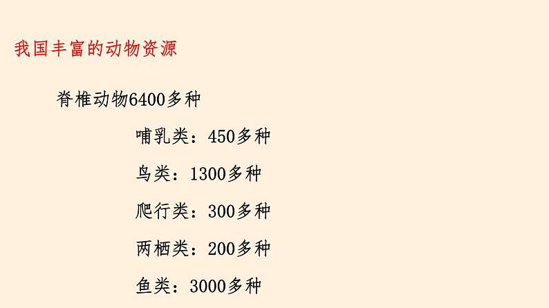 17.2 我国的动物资源及保护 课件 初中生物北师大版 八年级上册（2021年）第3页