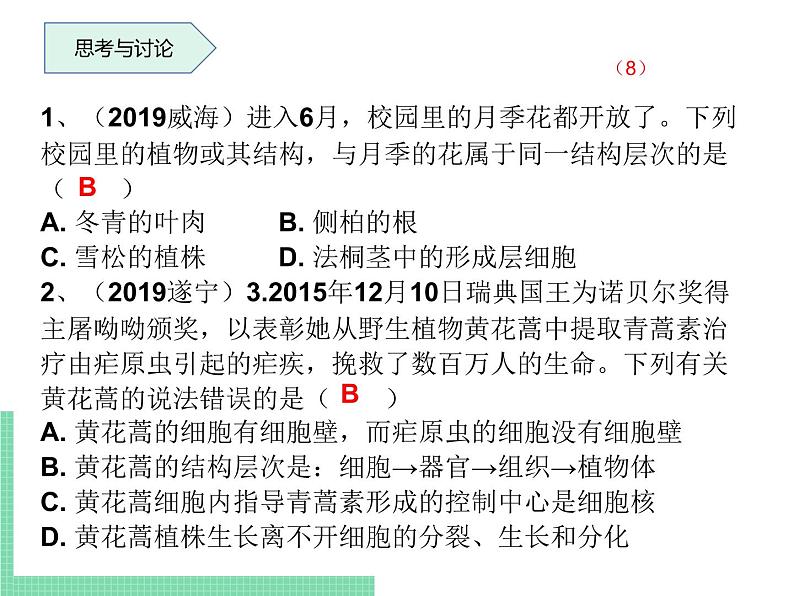 多细胞生物体的结构层次PPT课件免费下载08