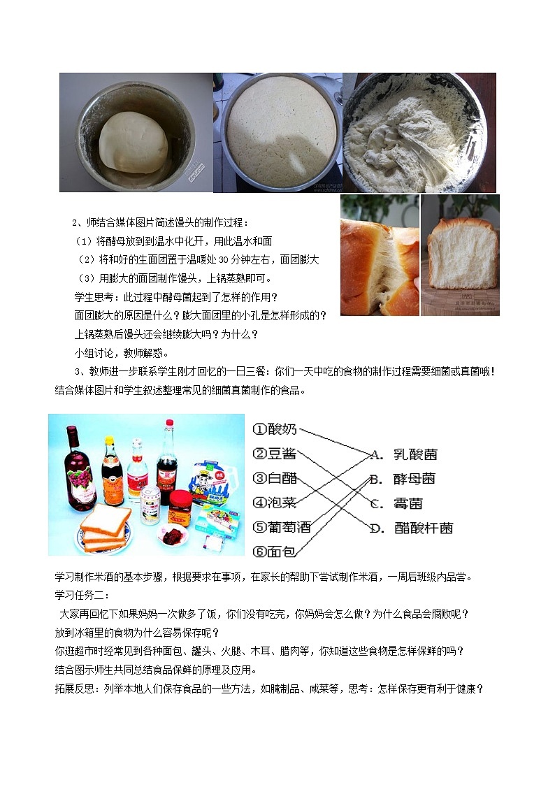 2021-2022学年初中生物 济南版 七年级上册  2.3.4 微生物在生物圈中的作用 同步教案02