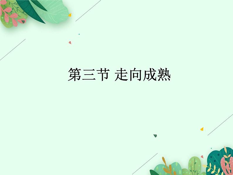 走向成熟PPT课件免费下载01